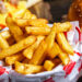 a small portion of seasoned french fries